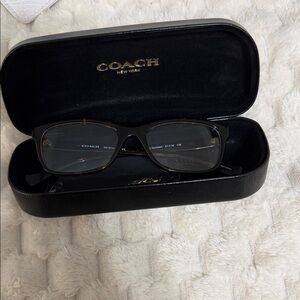 Coach Tortoiseshell Rectangular frames with Black Case
